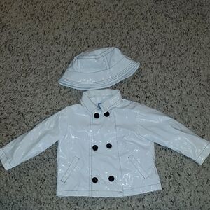 Vintage Baby Headquarters Girls Rain Coat And Hat Size 18 Months